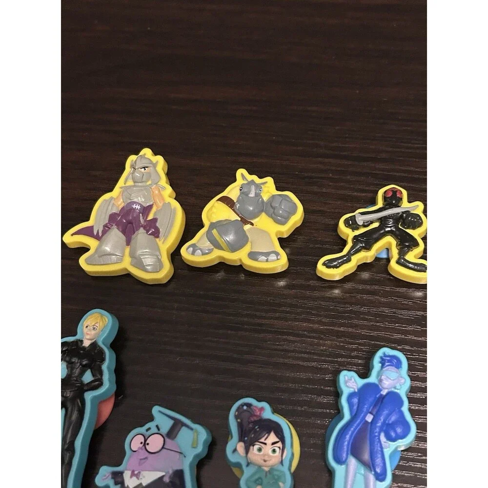 Lot of 19 Character Suction Cup Toys TMNT Wreck It Ralph Mixed McDonald’s Disney